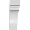 Ekena Millwork 3-in. W x 10-in. D x 10-in. H Pescadero Architectural Grade PVC Knee Brace BRCP03X10X10PEC - alternate 2